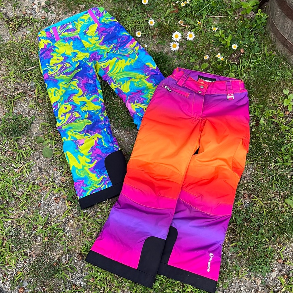 Children’s cool colorful snow pants